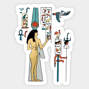 Egyptian Art form the Great Temple Sticker